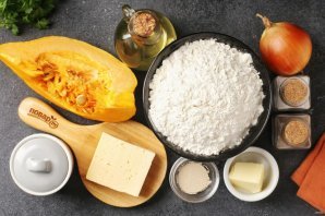 Пирог с тыквой, сыром и луком Пирог с тыквой, сыром и луком